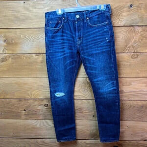 Women’s All Saints pistol fit 30x28 jeans button fly Denim streetwear Y2K casual